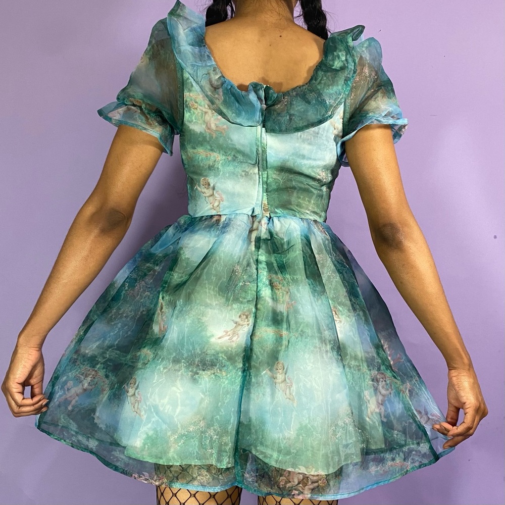 Angel Print Rococo Ruffle Dress - Picture 4 of 4
